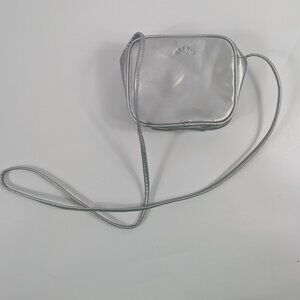 Vintage 90s Y2K Esprit Silver Purse Long Shoulder Strap